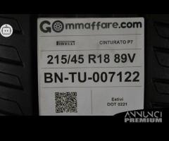 4 pneumatici pirelli 215/45 r18 89v tu7122