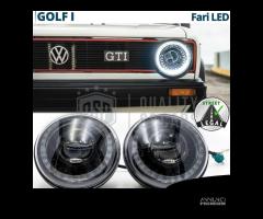 FARI Full LED Per VW GOLF 1 DRL Dinamico OMOLOGATI