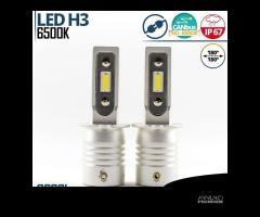 Kit Full LED H3 Luce Potente Bianco Ghiaccio 8000L