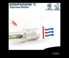 Kit Full LED H3 Luce Potente Bianco Ghiaccio 8000L - 8