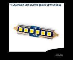 Lampadina LED SILURO 39mm C5W Luce Bianca Potente