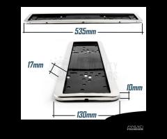 Portatarga POSTERIORE Cromato per SMART In ACCIAIO