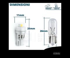 Lampadine LED T10 W5W CANbus Luci interne 6500K