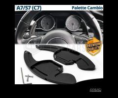 PALETTE Cambio per AUDI A7 C7 Leve Alluminio NERE