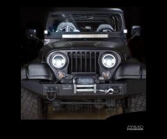 Coppia FARI LED Anteriori PER JEEP CJ Angel Eyes - 9