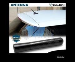 Antenna Corta 8cm Fibra Carbonio PER Citroen C3 C4