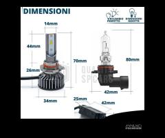 Kit Luci LED H10 CANbus Luce Bianca POTENTE 6000K