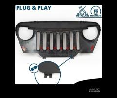 CALANDRA Griglia PER Jeep WRANGLER TJ NERO Opaco - 6