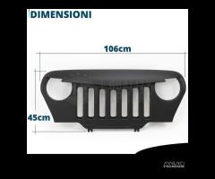 CALANDRA Griglia PER Jeep WRANGLER TJ NERO Opaco - 7