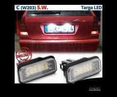 Mercedes Classe C W203 Luci Targa Full Led Canbus