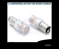 Lampadine LED P21/5W ROSSE Luci Stop + Posizione P