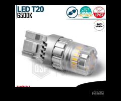 1 Lampadina LED T20 W21W CANbus Luce Bianca 6500K