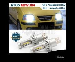 KIT Lampadine LED H4 Per HYUNDAI ATOS 03-08 8000LM