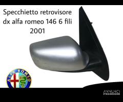 SPECCHIETTO RETROVISORE DESTRO ALFA ROMEO 146 Seri