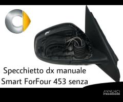 SPECCHIETTO RETROVISORE DESTRO SMART Forfour 453 (