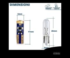 10 Lampadine LED T5 BIANCHE Cruscotto Luci Quadro