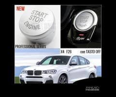 PULSANTE Start Stop BMW SERIE X4 F26 TASTO SILVER