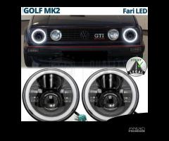 FARI Full LED per VOLKSWAGEN GOLF MK2 Angel Eyes