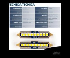Lampadine LED SILURO 42 mm C5W 9 LED 6500K Canbus
