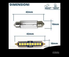 Lampadine LED SILURO 42 mm C5W 9 LED 6500K Canbus