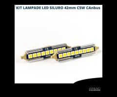 Lampadine LED SILURO 42 mm C5W 9 LED 6500K Canbus - 6