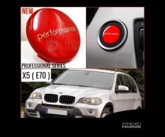 PULSANTE Start PERFORMANCE BMW X5 E70 TASTO ROSSO