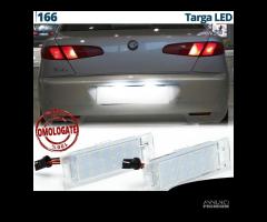 Luci Targa LED Alfa Romeo 166 Placchette NO Errori