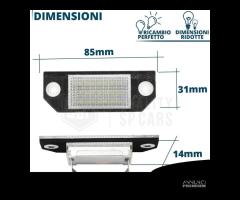 Luci Targa LED Canbus per Ford C-Max 1 Omologate - 8