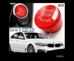 Tasto start BMW serie 5 G30 G31 F07 Pulsante ROSSO