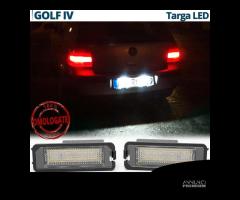 Placchette Luci Targa LED VW Golf 4 Canbus 6500K