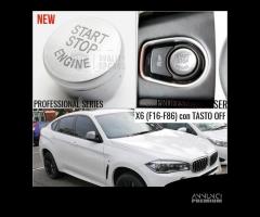 PULSANTE Start Stop BMW X6 F16 F86 TASTO SILVER