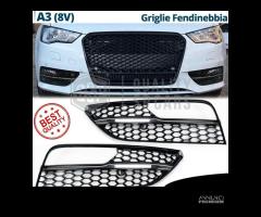 Griglie FENDINEBBIA PER AUDI A3 rs3 8V NIDO D' APE