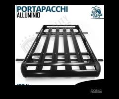 Bagagliera PORTAPACCHI per SEAT Alluminio in Nero - 9