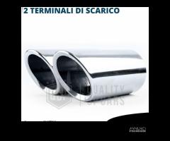 2 TERMINALI Scarico per VW GOLF 7 Variant Cromati