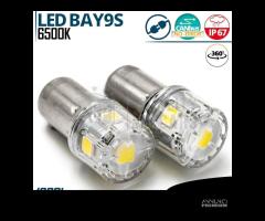 Lampadine LED BAY9S H21W CANbus Luce BIANCA 6500K