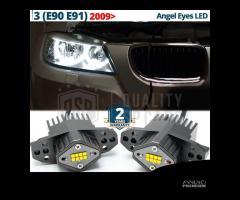 ANGEL EYES LED PER Bmw Serie 3 E90 91 FARI ALOGENI