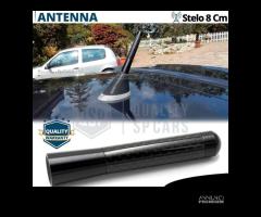 ANTENNA CORTA 8 CM per TOYOTA in FIBRA DI CARBONIO