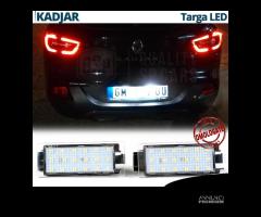 Placchette Luci Targa LED per Renault Kadjar 6500k