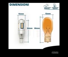 2 Lampadine FRECCE LED T15 W16W CANbus Arancione