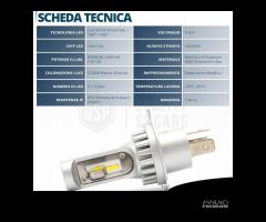 Kit LED H4 Per FIAT SCUDO 1 ANABBAGLANTI + ABBAGLI