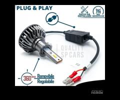 Kit LED H3 CANbus Auto Luce Bianca POTENTE 8000LM - 6