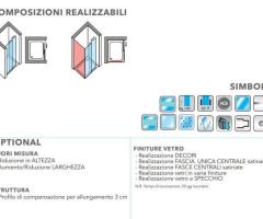 Box Doccia Modern 8 mm CODICE. CD50 TRASPARENTE - 2