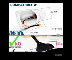 Antenna PINNA SQUALO Blu Universale VERA AM-FM-DAB