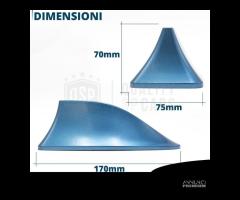 Antenna PINNA SQUALO Blu Universale VERA AM-FM-DAB - 8