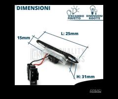 Luci TARGA LED VW Golf 3 Placchette Luce Bianca - 9