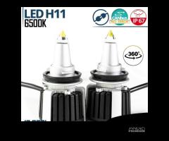 Kit LED H11 al QUARZO 360° Luce Potente Bianca 55W