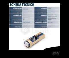 Lampadina LED T5 CANbus Professionale Luce Blu