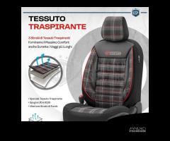 COPRISEDILI Auto Universali GTI Sport Pelle Tessut - 8