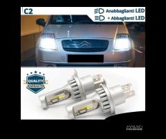 Kit LED H4 Per CITROEN C2 Luci CANbus 6500K 8000LM