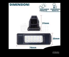 Luci Targa LED per CITROEN DS3 Placche Luce Bianca - 8